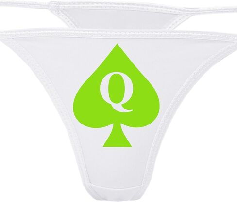 Knaughty Knickers - Queen of Prosades White Thong Intonder - QOFS سراويل داخلية لمحبي بي بي سي - س من زوجة الساخنة in Kuwait