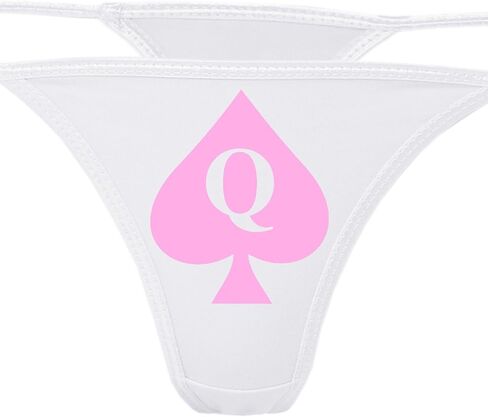 Knaughty Knickers - Queen of Prosades White Thong Intonder - QOFS سراويل داخلية لمحبي بي بي سي - س من زوجة الساخنة in Kuwait