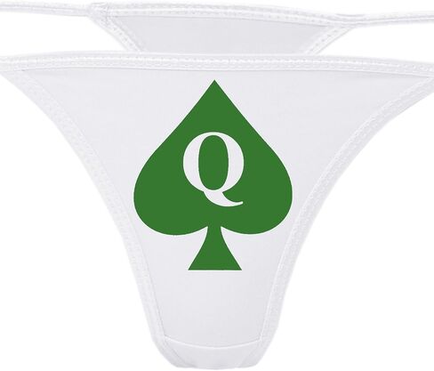 Knaughty Knickers - Queen of Prosades White Thong Intonder - QOFS سراويل داخلية لمحبي بي بي سي - س من زوجة الساخنة in Kuwait