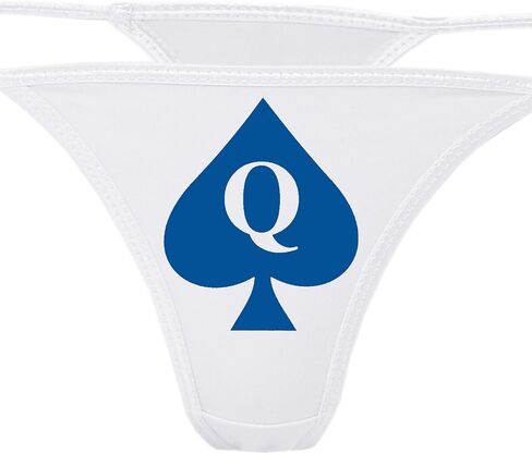 Knaughty Knickers - Queen of Prosades White Thong Intonder - QOFS سراويل داخلية لمحبي بي بي سي - س من زوجة الساخنة in Kuwait
