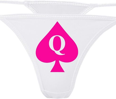 Knaughty Knickers - Queen of Prosades White Thong Intonder - QOFS سراويل داخلية لمحبي بي بي سي - س من زوجة الساخنة in Kuwait