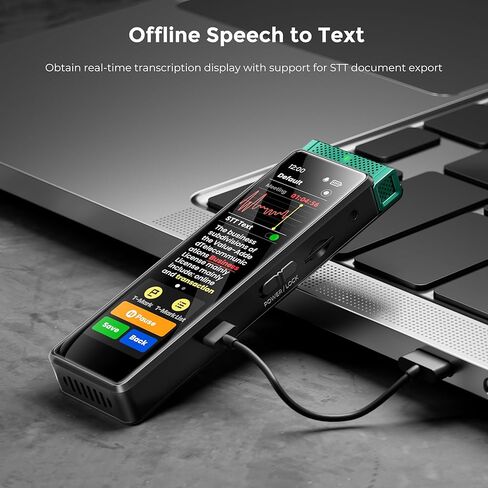 136GB Digital Voice Recorder with Playback, Innioasis R1 Full Touchscreen Voice Recorder with AI Intelligent Transcription and Bluetooth, Voice Activated Sound Audio Recorder Device with Mic (Silver) in Kuwait