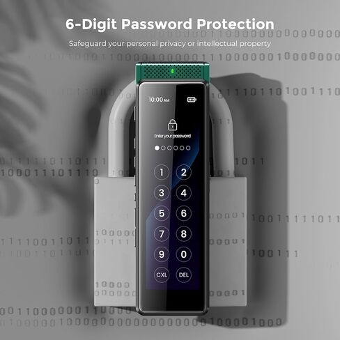 136GB Digital Voice Recorder with Playback, Innioasis R1 Full Touchscreen Voice Recorder with AI Intelligent Transcription and Bluetooth, Voice Activated Sound Audio Recorder Device with Mic (Silver) in Kuwait