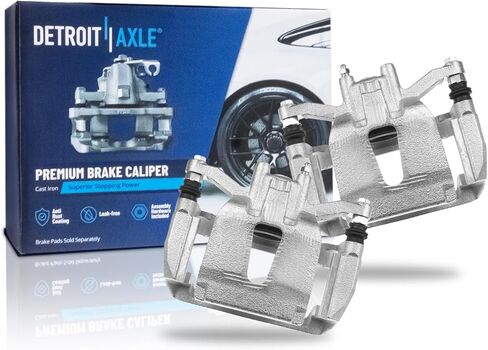 Detroit Axle - 2pc Rear Brake Calipers for 2012-2016 Ford F-150 Lobo Disc Brake Calipers w/Brackets 2013 2014 2015 Replacement Assembly in Saudi Arabia