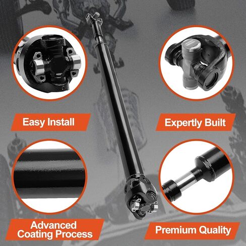 Front Complete Drive Shaft Prop Shaft Driveshaft Assembly Compatible with Jeep TJ, Wrangler 1997 L6 4.0L, Manual Transmission,5-Speed, Replace OE 65-9766, 659766 in Kuwait