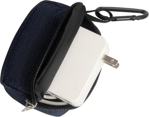 2 Pieces Mini Pouch with Carabiner Clip,Small Pouches for Organization,Small Makeup Bag for Purse,Zipper Coin Pouch,Card Holder Wallet,Travel Storage Carrying Tech Bag for Small Electronic Accessories in Saudi Arabia