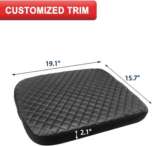 KBH Center Console Armrest Cover for 2002-2012 Dodge Ram 1500 2500 3500, Vinyl Leather, Middle Console Lid Protector Accessories, Anti-Scratch, Black (Fits Jump Seat Console Only) in Saudi Arabia