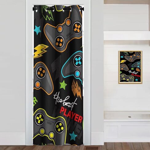 Spider Web Door Curtain for Doorway, Red Spider Web Boys Print Doorway Curtains Privacy Blackout Grommet Door Drape for Stairway Pantry, 80x34 Inch in Saudi Arabia