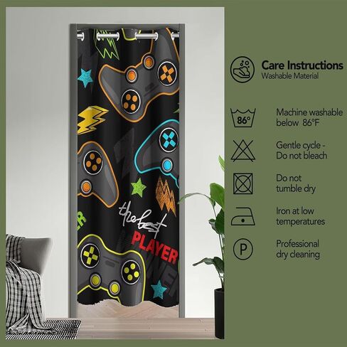 Spider Web Door Curtain for Doorway, Red Spider Web Boys Print Doorway Curtains Privacy Blackout Grommet Door Drape for Stairway Pantry, 80x34 Inch in Saudi Arabia