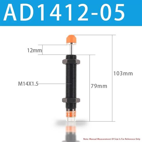 AD Type AD1412/1416/2016/ 2020/2030/2540/3650/4250 Pneumatic Shock Absorber Air Cylinder Damper Oil Pressure Hydraulic Buffer 1Pcs(AD3650) in Saudi Arabia