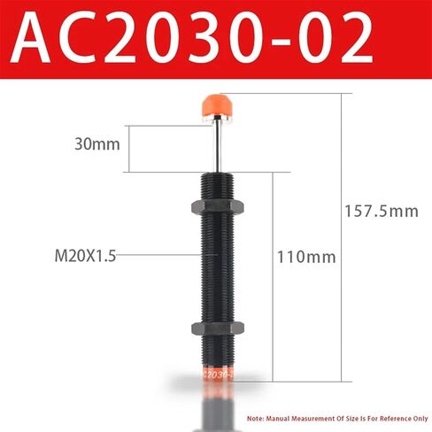 AC2030-02 الهوائية امتصاص الصدمات امتصاص الزيت أسطوانة مثبط هيدروليكي سرعة ثابتة 1pcs in Saudi Arabia
