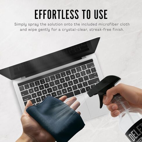 Delete Screen Cleaner 16oz Spray - Premium Streak-Free, Alcohol & Ammonia-Free Solution | Gentle & Odorless | Clean and Protect Your Screens in Saudi Arabia
