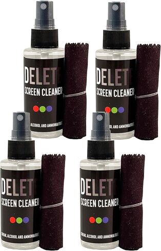 Delete Screen Cleaner 16oz Spray - Premium Streak-Free, Alcohol & Ammonia-Free Solution | Gentle & Odorless | Clean and Protect Your Screens in Saudi Arabia