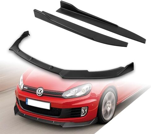 البقاء في صناديق ، 5pcs ABS ABS الأمامية المصد قدم المفسد أدوات الجسم + التنانير الجانبية Universal 31 "× 4" ، متوافقة مع طراز فولكس واجن غولف GTI 2010-2013 2010-2013 in Kuwait