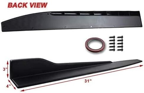 البقاء في صناديق ، 5pcs ABS ABS الأمامية المصد قدم المفسد أدوات الجسم + التنانير الجانبية Universal 31 "× 4" ، متوافقة مع طراز فولكس واجن غولف GTI 2010-2013 2010-2013 in Kuwait