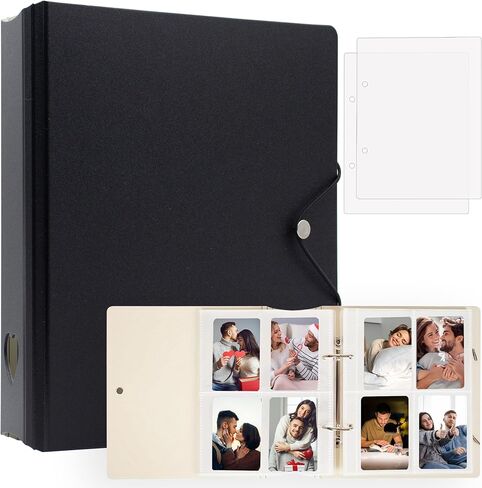 200 Pockets Photo Album for Fujifilm Instax Mini 11 12 9 8+ 8 7+ LiPlay Film, Photocard Binder for Polaroid SnapTouch PIC-300 Z2300 Photo Printer, 2x3 Photo Book for Kpop Card (Pink) in Kuwait
