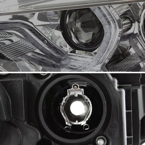 AKKON-ل BMW F30 3-Series 4 أبواب سيدان الحافة السوداء المصنع الهالوجين نوع مزدوج U-HALO حلقة LED المصابيح الأمامية in Kuwait