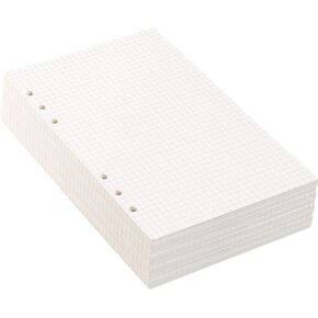 800 Sheets(1600 Pages) A5 Grid Refill Paper, 120gsm A5 Refill Paper Squared Planner Insert 6 Hole Punched, Bullet Grid Journal Notebooks for School,Office, 5.6 x 8.27 Inch
