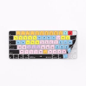 Editing Keyboard Cover Designed for Avid Pro Tools - Compatible with Apple Magic Keyboard (Non-Numeric) with/Without TouchID - Master Your Audio Projects