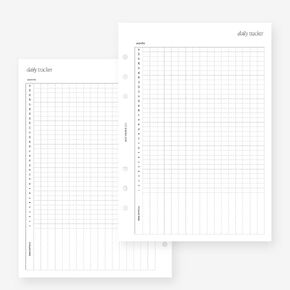 مخطط يومي A5، إدراج جدول الأعمال لـ Filofax A5، Kikki K Large، LV GM مقاس 6 حلقات، 5.8 × 8.3