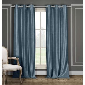 Duck River Textile Daenerys Solid Thermal Insulated Blackout Curtain, 36 x 84 in (2 Piece), Sage