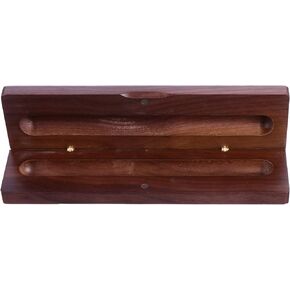 PRETYZOOM 1pc Box Walnut Pen Case Wooden Single Pen Case Vintage Pens Fountain Pen Collector Case Fountain Pen Presentation Case Pen Display Case Wood Pencil Holder Clamshell Pen Holder