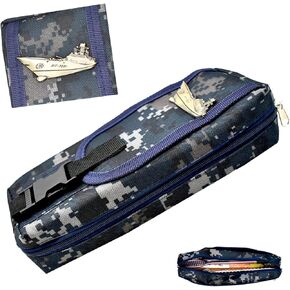 1PCS Army Camouflage Pencil Case Military Airplane Pencil Bag Camo Large Capacity Cool Pencil Box With a Plane Decor Green Looking School Stationery.