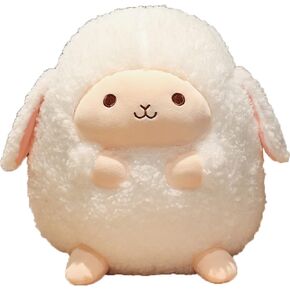12 Inch Plush Sheep Stuffed Animal Sheep Hugging Pillow Cuddly Lamb Pillow Plushies Toy Lamb Huggable Anime Gifts for Kids and Lovers in Birthday, Valentines, Christmas, Thanksgiving Day...