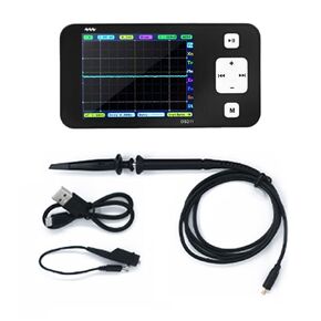 Handheld Oscilloscope DSO211 Portable Digital Oscilloscope 1 Channel 200KHz Bandwidth 1MSa/s Sampling Rate Mini Osciloscopio Software Open Source for Beginner