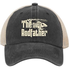 Fishing Hiking Gifts for Men The Rodfather caps Fishing Hat for Mens in Kuwait