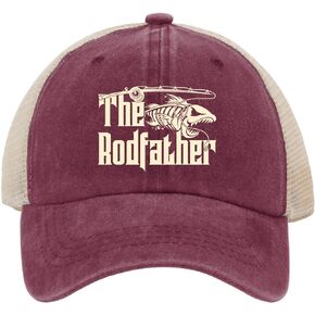 Fishing Hiking Gifts for Men The Rodfather caps Fishing Hat for Mens