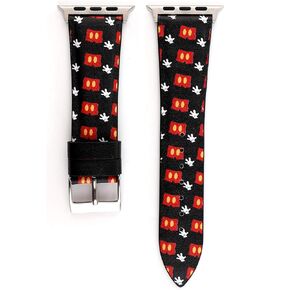Cute Cartoon Leather Band Lovely Style Replacement Strap Wristband Compatible with Apple Watch 42mm 44mm 45mm Series 8 7 6 5 4 3 2 1 SE/49mm Ultra - White/Black