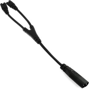 E-outstanding 1PC IEC320 C8 to 2X C7 Y Split AC Cable 30cm Figura IEC Male to 2 Female AC Power Cord