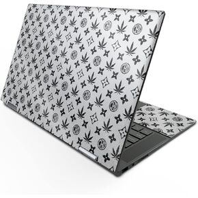MightySkins Glossy Glitter Skin Compatible with HP Envy x360 15" (2022) - CBD Black | Protective, Durable High-Gloss Glitter Finish | Easy to Apply, Remove, and Change Styles | Made in The USA