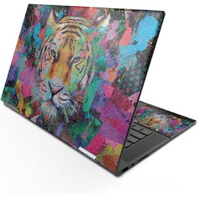 MightySkins Glossy Glitter Skin Compatible with HP Envy x360 15" (2022) - Neon Tiger | Protective, Durable High-Gloss Glitter Finish | Easy to Apply, Remove, and Change Styles | Made in The USA