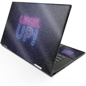 MightySkins Glossy Glitter Skin Compatible with HP Envy x360 15" (2022) - Level Up | Protective, Durable High-Gloss Glitter Finish | Easy to Apply, Remove, and Change Styles | Made in The USA