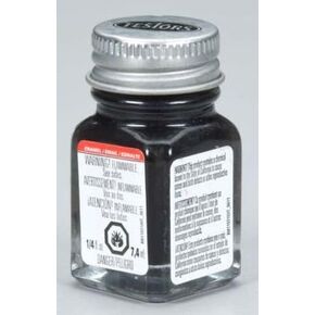 Semi Gloss Black Enamel Paint Testors 1/4 Oz