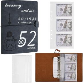 100 Envelopes Money Saving Challenge, 100 Day Challenge Money Saving Binder, A5 Money Saving Challenge Book Easy and Fun Way to Save $5,050