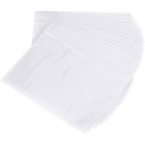PATIKIL 4.5x5.5" Clear Packing List Envelope, 100 Pack Plastic Waterproof Self-Adhesive Side Loading Mailing Invoice Label Pouch Sleeves for Transportation, Clear