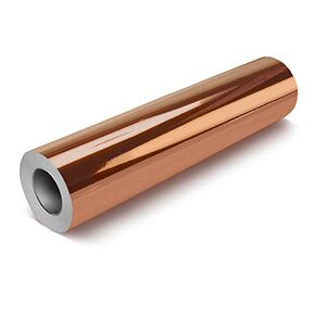 VViViD DECO65 Metallic Chrome Rose Gold Gloss Permanent Adhesive Craft Vinyl (12" x 20ft)
