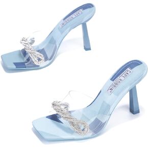 Cape Robbin Asia Sexy Stiletto High Heels for Women, Square Open Toe Shoes Heels