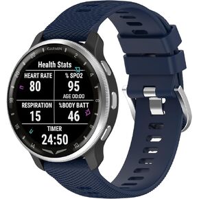 Fit for Garmin D2 Air X10 Watch Band Women Men, Garmin Bounce 20mm Quick Release Silicone Replacement Bands Straps Wristbands Fit for Garmin D2 Air X10/Vivoactive 5/Venu SQ 2