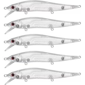 Blank Hard Lures Kit Unpainted Fishing Baits Sets Crankbait Wobblers Freshwater Fish Lure Wobblers Minnow Lure Bodies Fishing Tackle