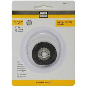 Master Mechanic 160351 1-1/2 -Inch x 1/16 -Inch x 3/8 -Inch, Cutoff Wheel