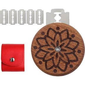 أداة تسجيل الخبز الخشبية UFO، قاطعة الخبز لخبازات الخبز المصنوعة منزليًا، مع حقيبة جلدية واحدة و5 شفرات حلاقة. in Kuwait