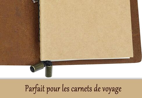 Travelers Notebook Inserts - 10.7 x 7 Inch (27 x 18cm) - Large Blank Unlined Travel Journal Refill - Set of 3 Pack - for Large Refillable Leather Travel Journals, Scratch Pads, Diary and Planners in Saudi Arabia