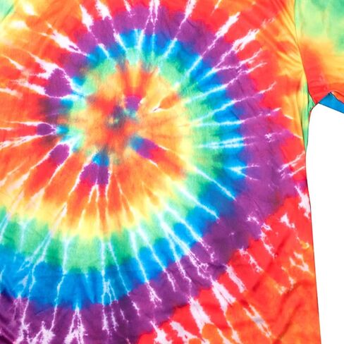 مجموعة أزياء هيبي مكونة من 4 قطع، تي شيرت ملون، قلادة بعلامة السلام، عصابة رأس، نظارات شمسية للحفلات التنكرية للهالوين in Kuwait