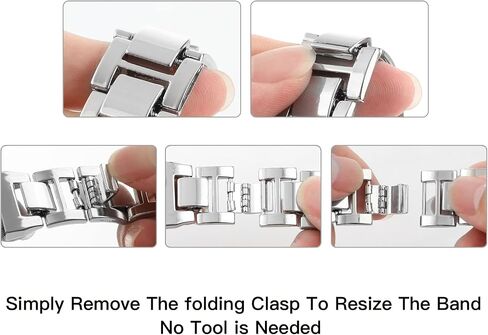 WONMILLE Extra 3 Extension 0.8'' Width Links for Smart Watch Band of Our Shop, Suitable for All Chains with a Width of 2cm in Saudi Arabia