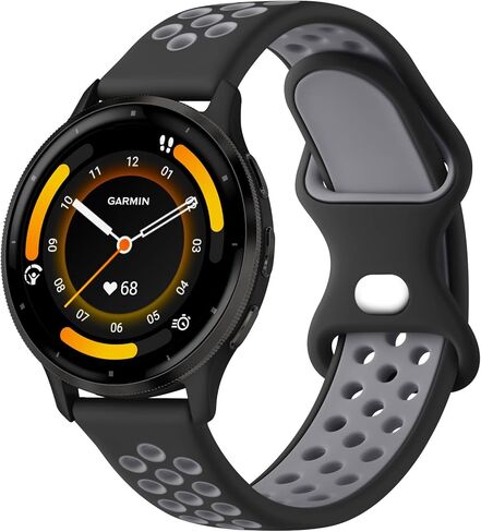 Meliya Bands Compatible with Garmin Vivoactive 4 Watch Band, Garmin Venu 3 / Venu 2 Watch Band Women Men, Soft Silicone Sport Replacement Strap for Garmin Venu 3, Venu 2, Vivoactive 4, Forerunner 745 / 265 / 255 Music Smart Watch in Kuwait