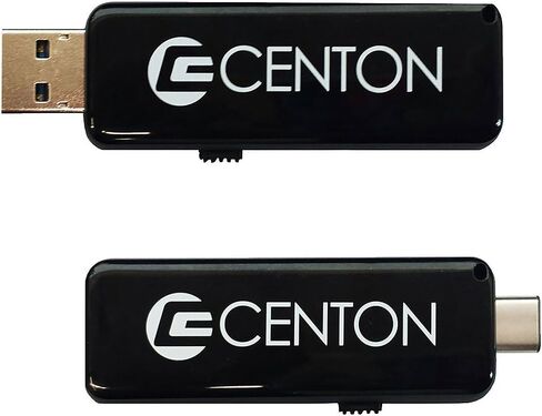 Centon Electronics S1-U3D2-16G Centon Datastick OTG USB 3.0 [USB A + USB C] 16GB, Black in Saudi Arabia